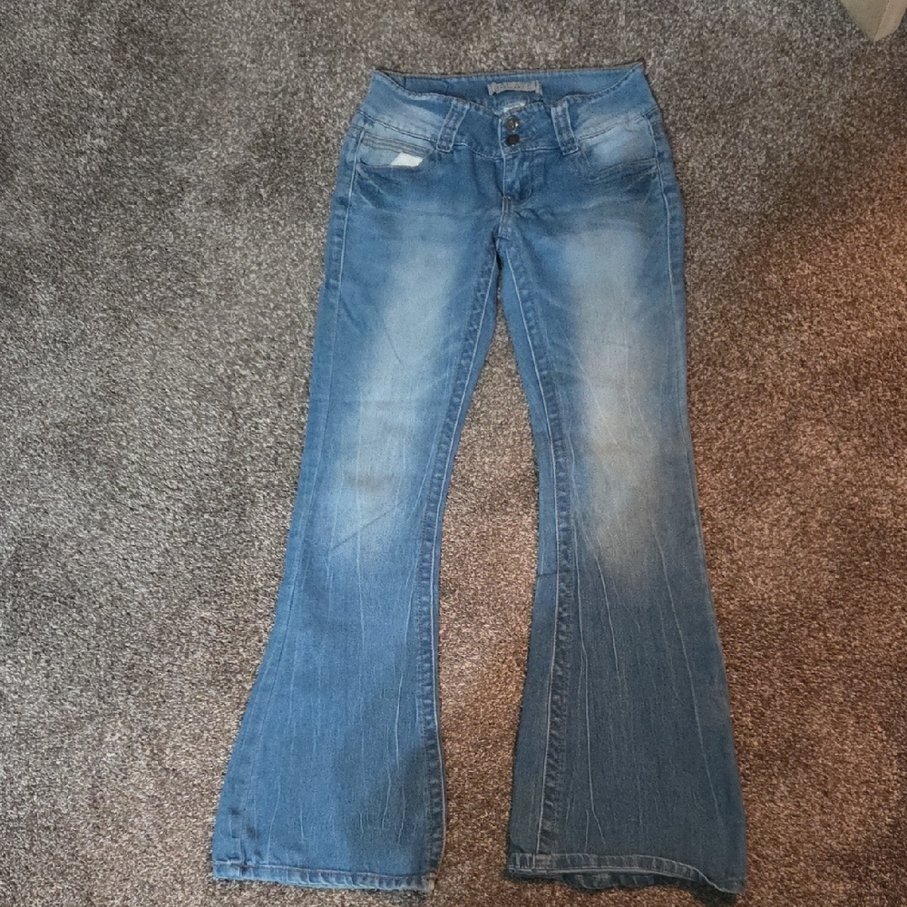 Stylish Blue Flare Jeans for Women